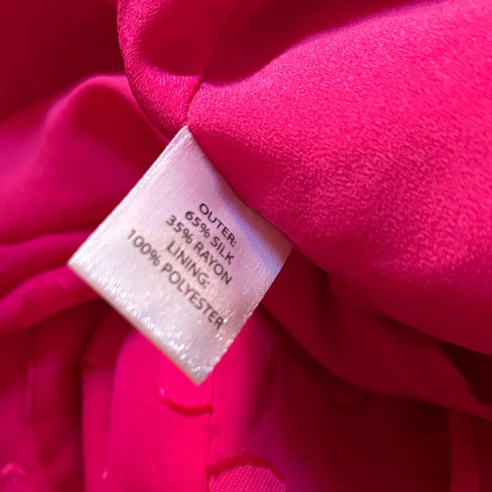 🩷 NEW SALONI Marissa Polka Dot Ruffle Dress Fuchsia Pink - Picture 8 of 8